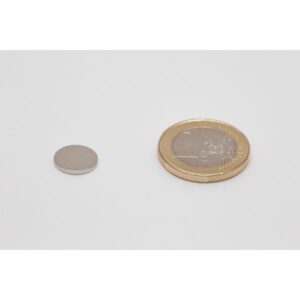 11x1 mm Scheibenmagnete N45 vernickelt