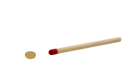 Scheibenmagnet_6x1_Gold