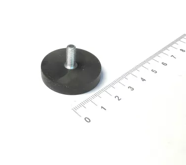 gummierte Topfmagnet mit Gewinde Haftkraft 9kg
