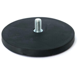 88x8,5 Topfmagnet mit Gummimantel und M8 Außengewinde